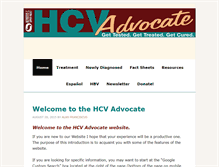 Tablet Screenshot of hcvadvocate.org